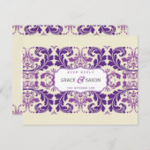 064 Enna :: RSVP返信スリップまたは滑ること- 精通 出欠カード (正面/裏面)