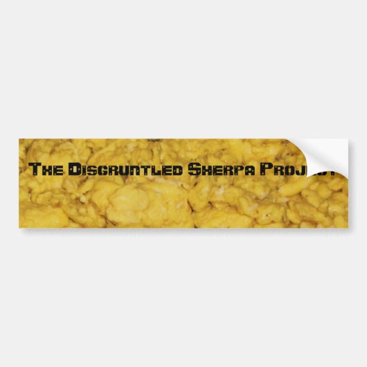 065のSherpaのむっとしたプロジェクト バンパーステッカー (正面)