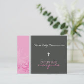 065 Rosemary :: FIRST COMMUNION招待状2 招待状 (スタンド正面)