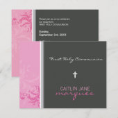 065 Rosemary :: FIRST COMMUNION招待状2 招待状 (正面/裏面)