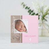 069ブリー::《キリスト教》洗礼式や命名式招待状 招待状 (スタンド正面)