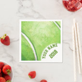 06of12グリーンテニスをテーマにしたナプキン スタンダードカクテルナプキン (インサイチュ)