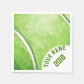 06of12グリーンテニスをテーマにしたナプキン スタンダードカクテルナプキン (正面)