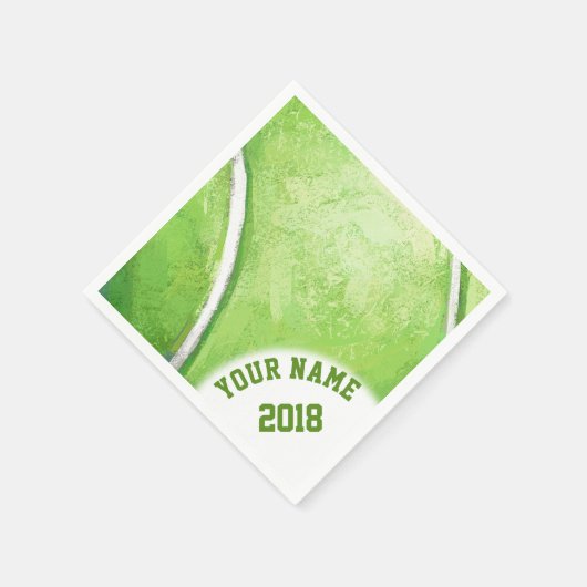 06of12グリーンテニスをテーマにしたナプキン スタンダードカクテルナプキン (角)