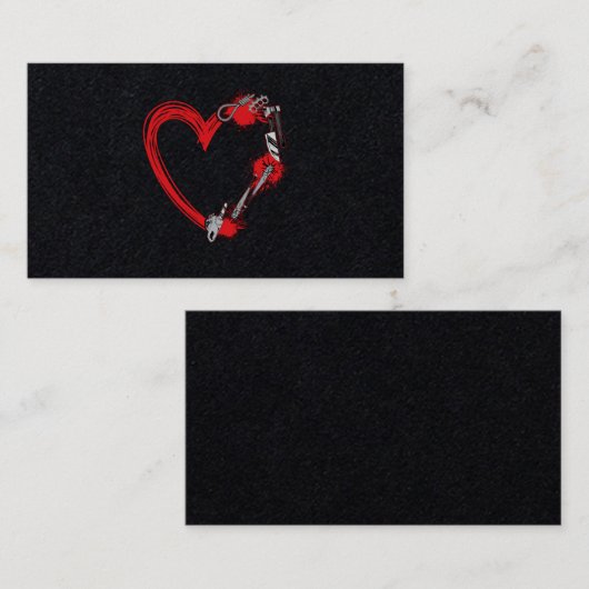 07ホラー映画ホラー映画ハートチェーン,クニフを見る 名刺 (正面/裏面)