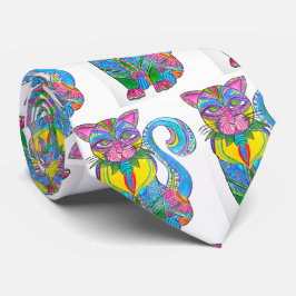 074 - Alebrije Cat Tie ネクタイ