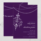 078Drusilla :: BABY SHOWER INVITES :: chandelier 招待状 (正面/裏面)
