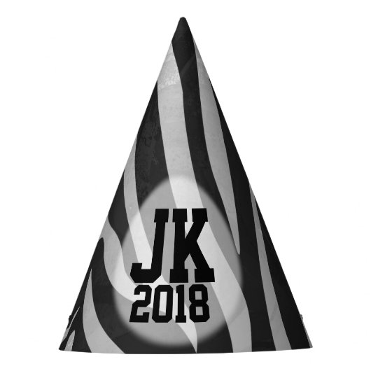 07of12カスタムゼブラパーティー帽子 パーティーハット (正面)