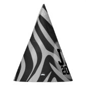 07of12カスタムゼブラパーティー帽子 パーティーハット (左)