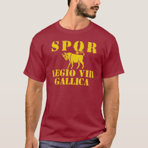 08ガイウス・ユリウス・カエサル第8 Gallicaローマ軍隊のTシャツ Tシャツ