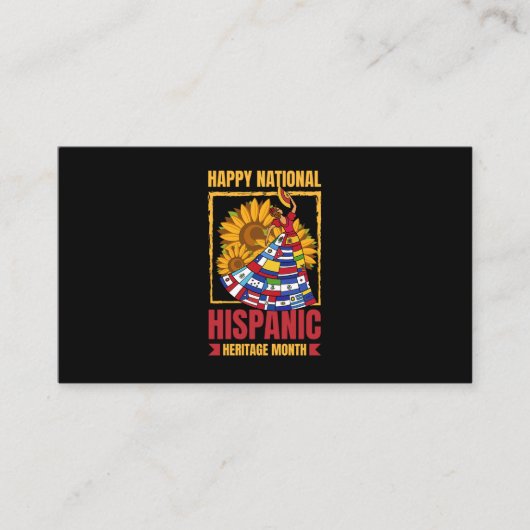 08ヒスパニック伝統月 名刺 (正面)
