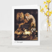 08強度タロットグリーティングカード カード (黄色い花)