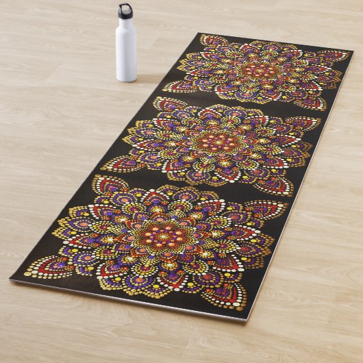 081 - Shades of Dusk Mandala Yoga Mat ヨガマット (インサイチュ)