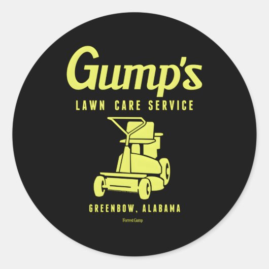 088371 Forrest Gump Lawn 気に Service ラウンドシール (正面)