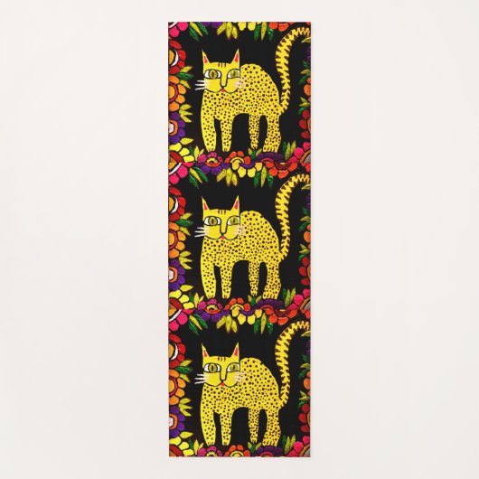 089 - Basi the Cat Yoga Mat ヨガマット (正面)