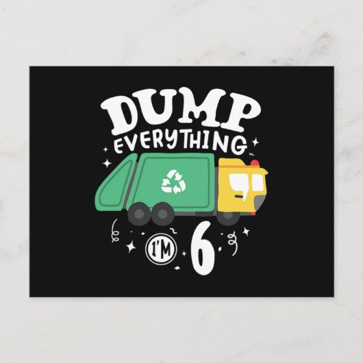 08.ゴミ収集車のファン必見 インビテーションポストカード (正面)