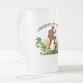 (08)ホツプのためのハイキングは16のozのマグを曇らしました フロストグラスビールジョッキ (正面左)