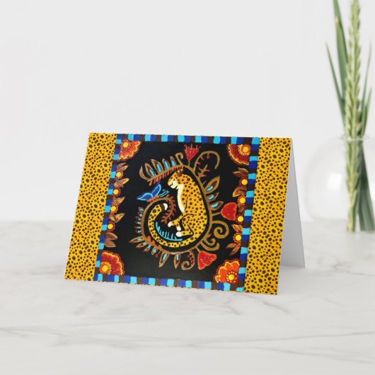 08 - 眠れるジャガー グリーティングカード (正面)