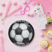 08of12サッカーボールカスタムパーティープレート ペーパープレート (パーティー)