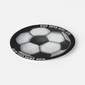 08of12サッカーボールカスタムパーティープレート ペーパープレート (アングル)