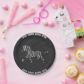 08of12ゼブラカスタムパーティープレート ペーパープレート (パーティー)