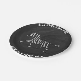 08of12ゼブラカスタムパーティープレート ペーパープレート