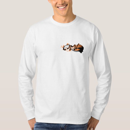 09枚のロゴのワイシャツ-拡大されたポケット Tシャツ (正面)