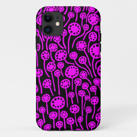 090512ブラックのマゼンタ Case-Mate iPhoneケース (裏面)