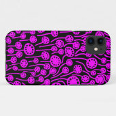 090512ブラックのマゼンタ Case-Mate iPhoneケース (裏面(横))