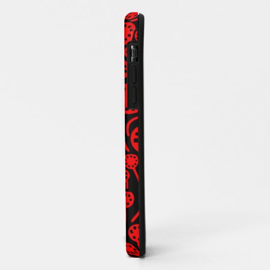 090512黒いiPhoneケースの赤 Case-Mate iPhoneケース (裏面/左)