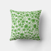 090512 -白のアボカドの緑 クッション (裏面)