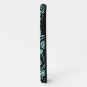 090512 Lt青と緑(黒) Case-Mate iPhoneケース (裏面/左)