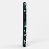 090512 Lt青と緑(黒) Case-Mate iPhoneケース (裏面/右)