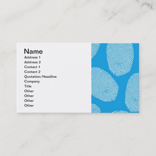 090906 – 調査BLUE FINGERPRINTS DETECTIVE P 名刺 (正面)