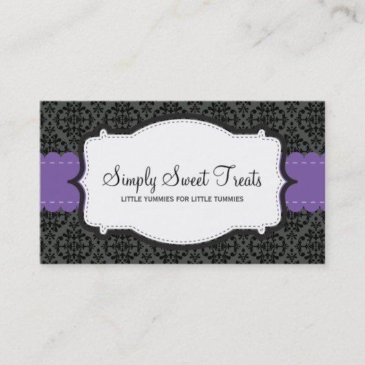 090 Christa :: BUSINESS CARD :: ファンキーdamask 10L 名刺 (正面)