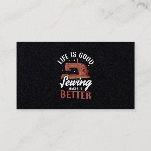 09.人生は良い裁縫で良い 名刺 (正面)