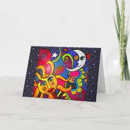 09 - Cosmos Greeting Card カード