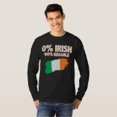 0%アイルランド語100%キス可能 Tシャツ (正面フル)