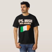0%アイルランド語100%キス可能 Tシャツ (正面フル)