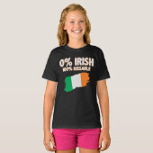 0%アイルランド語100%キス可能 Tシャツ (正面フル)