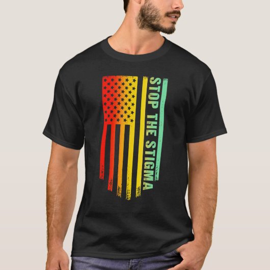 0 ストップ・ザ・スティグマ 精神衛生週間 1 Tシャツ (正面)