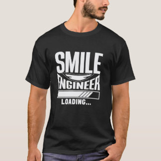0 スマイル エンジニア ローディング 学生 勉強 歯医者 歯科医院 Tシャツ