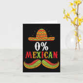 0%メキシコシンコデマヨフィエスタソンブレロおもしろいボーイ カード (黄色い花)