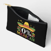 0% メキシコ人 0パーセント 面白いシンコデマヨ アクセサリーポーチ (見開き)