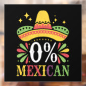 0% メキシコ人 0パーセント 面白いシンコデマヨ ウィンドウサイン (シート2)