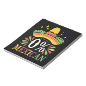 0% メキシコ人 0パーセント 面白いシンコデマヨ ノートパッド (回転)