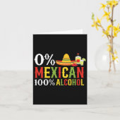 0%メキシコ100%テキラソンブレロCinco De カード (黄色い花)