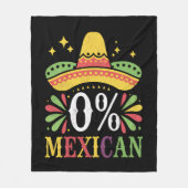 0% メキシコ 五月五日節 ジョーク フリースブランケット (正面)