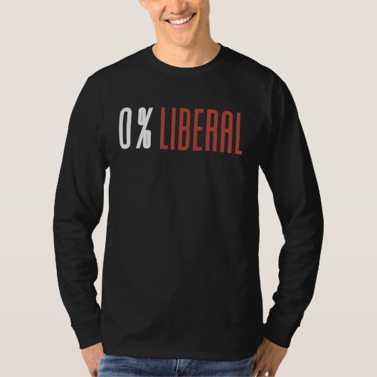 0 リベラル 100 アメリカ人 Tシャツ (正面)