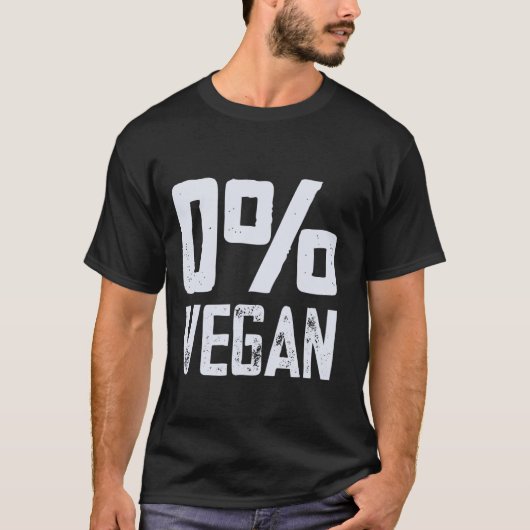 0% ヴィーガン ビーガン ベジタリアン おもしろ BBQ グッズ Tシャツ (正面)